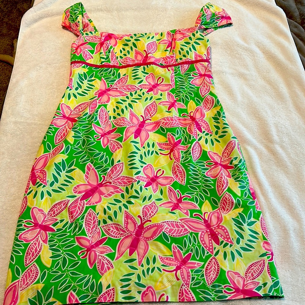 Lilly Pulitzer dress! Pink & green pattern - so cute!